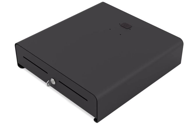 Kassenlade mit Befestigungsmöglichkeit für Drucker oder iPad
