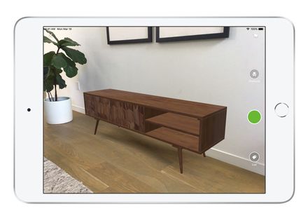 Bild des iPad minis mit Verkaufsoberfläche eines Masseurs