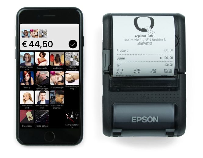 QuickBon iPhone Kassensystem für Friseure
