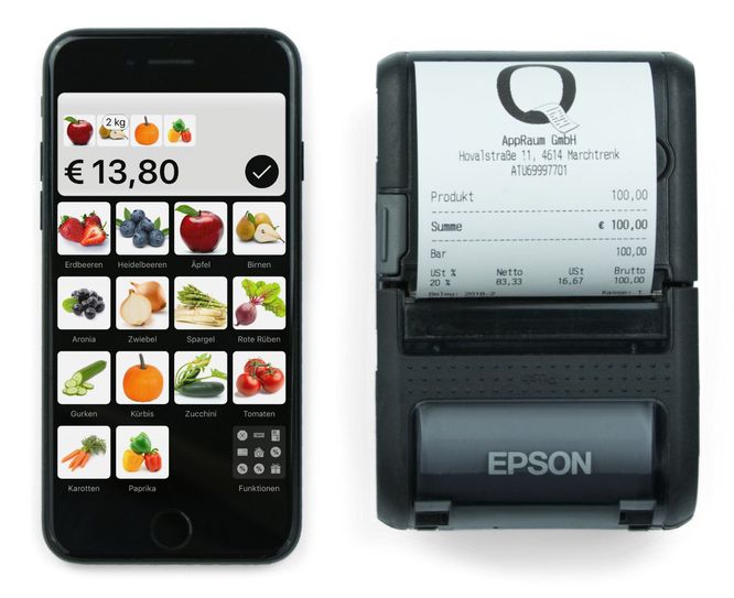 QuickBon iPhone Kassensystem für Marktfahrer