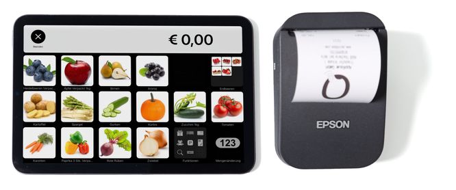 Belegdrucker Epson TM-P20II in Kombination mit dem iPad mini