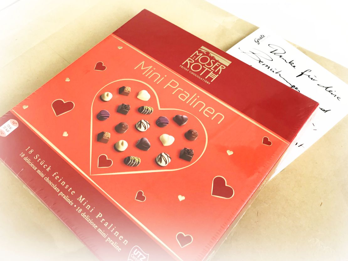 Dankeskarte einer QuickBon Kundin