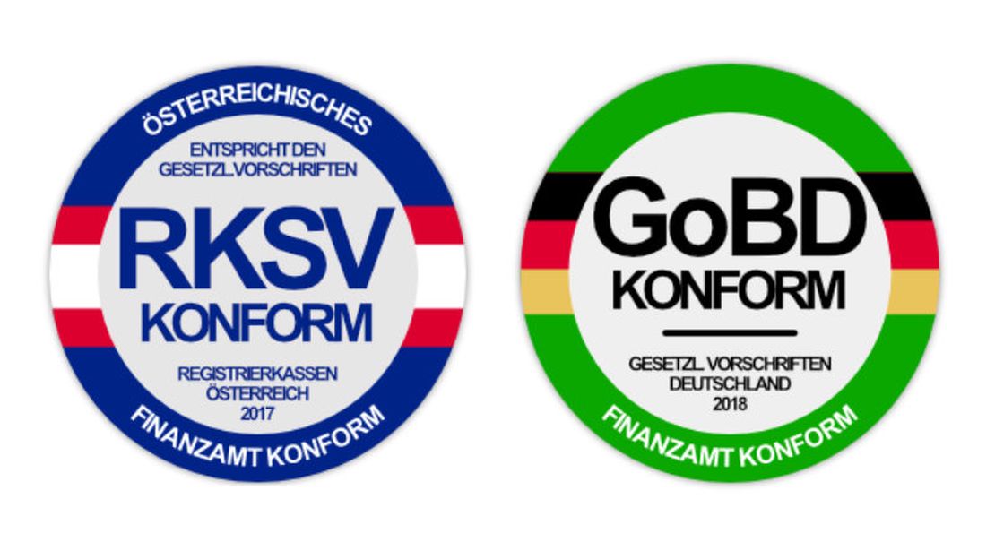 RKSV und GoBD Badge von QuickBon