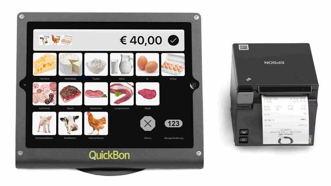 QuickBon Kasse für den Ab-Hof Verkauf